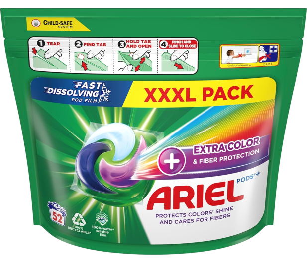 Ariel Kapsułki do prania ARIEL All-in-1 PODS do koloru 52 szt - 1369385 - zdjęcie 2